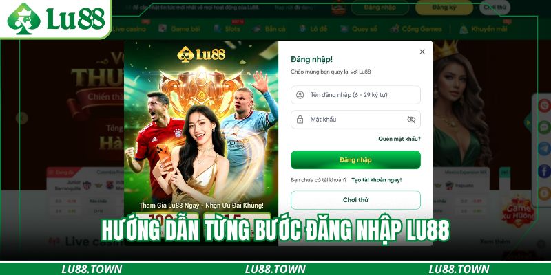 Hướng dẫn từng bước đăng nhập lu88