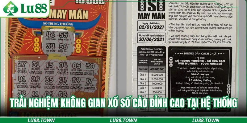 Trải nghiệm không gian xổ số cào đỉnh cao tại hệ thống
